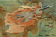 Afghanistan Landkarte